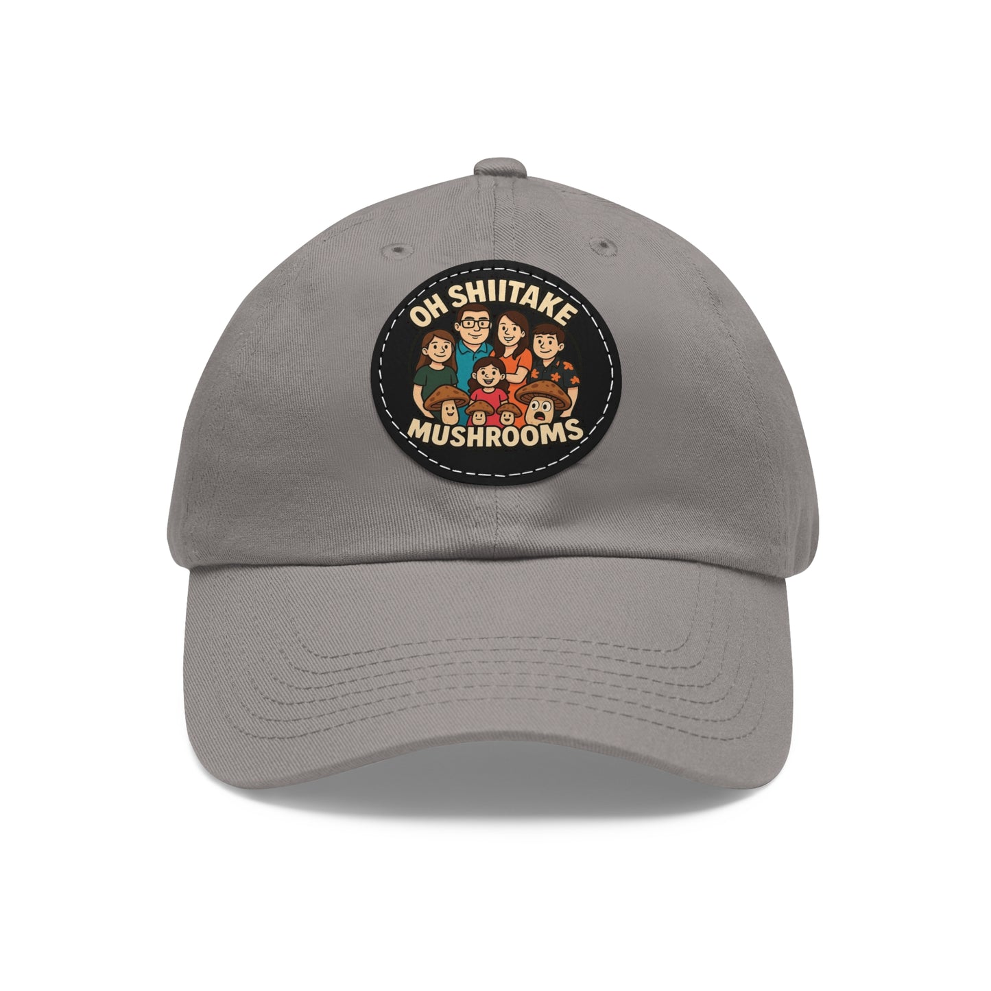 OhShiitakeMushrooms FAM! - Vibrant Dad Hat with Leather Patch