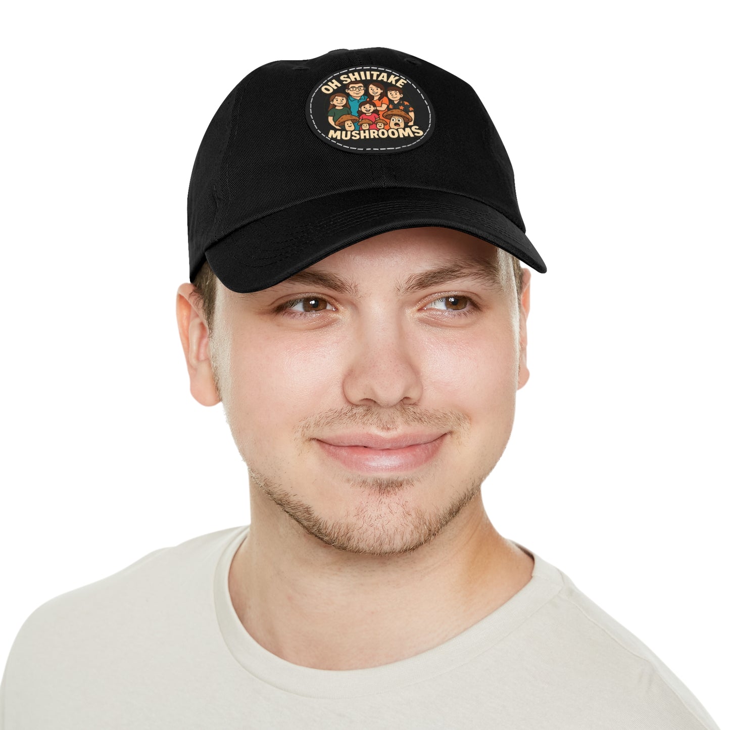 OhShiitakeMushrooms FAM! - Vibrant Dad Hat with Leather Patch