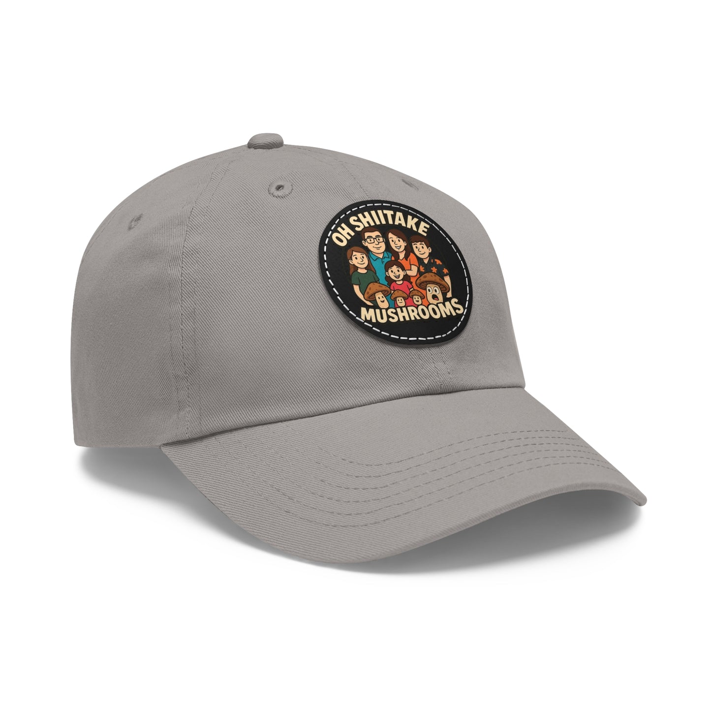 OhShiitakeMushrooms FAM! - Vibrant Dad Hat with Leather Patch