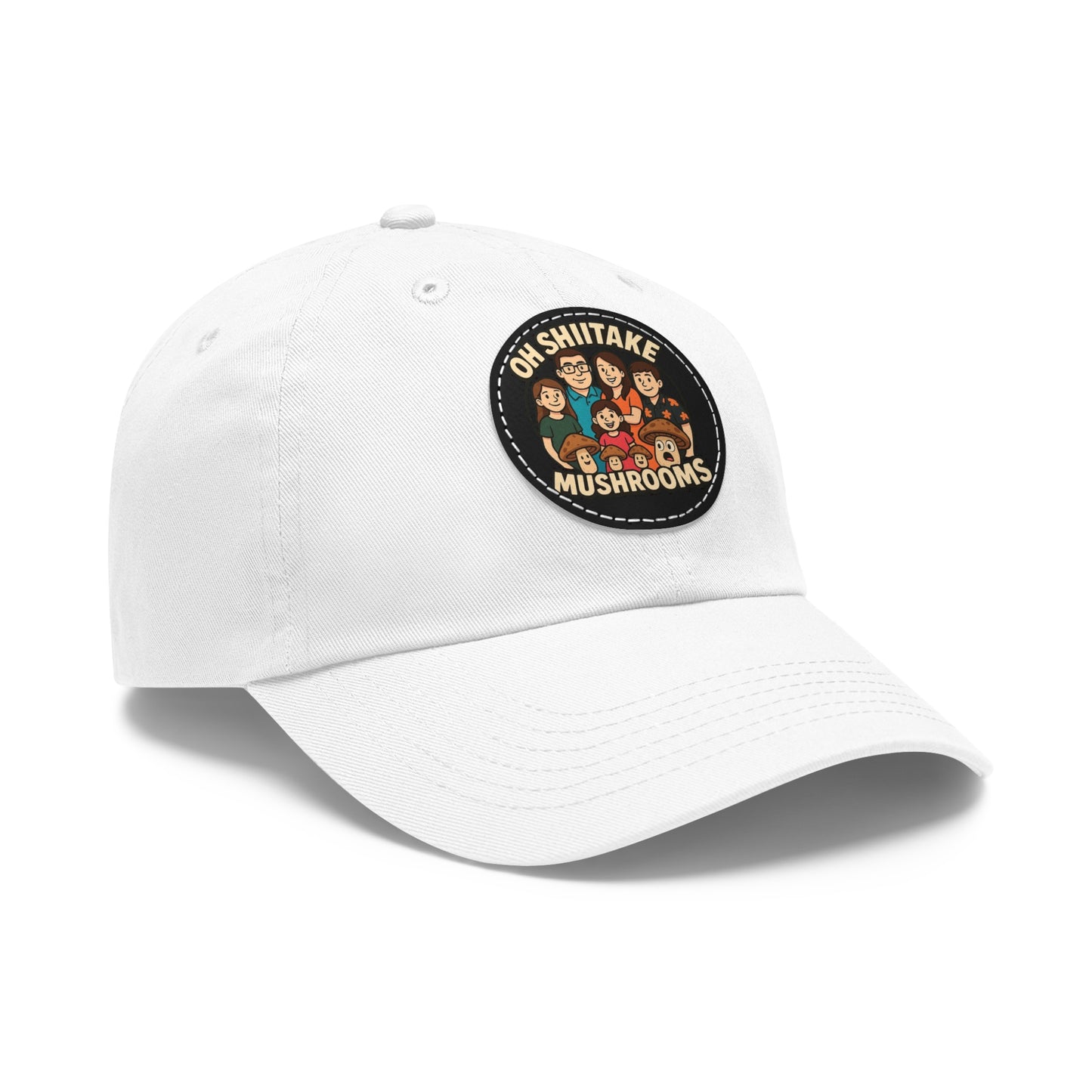 OhShiitakeMushrooms FAM! - Vibrant Dad Hat with Leather Patch