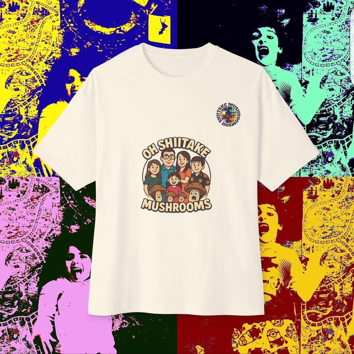 OhShiitakeMushrooms FAM! Unisex Oversized Boxy Tee