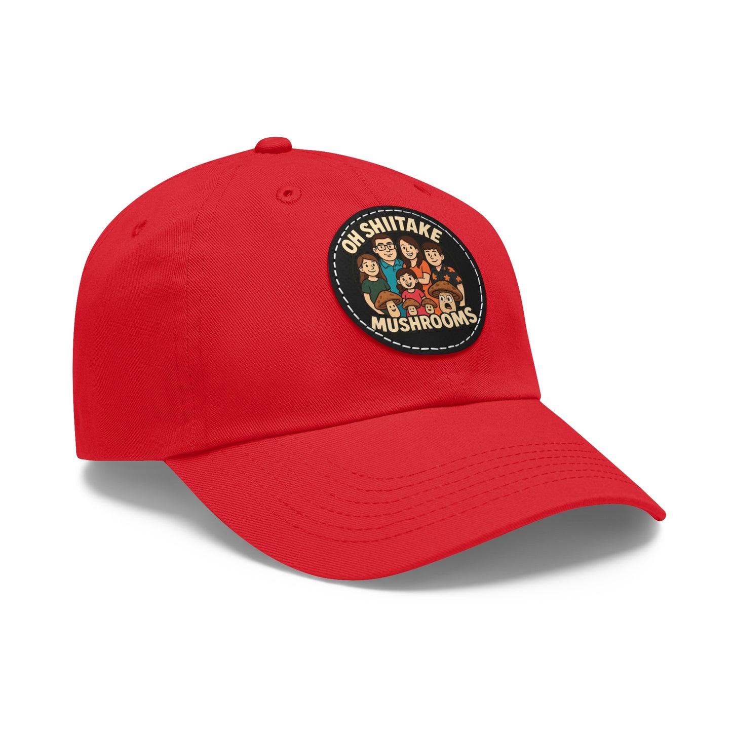 OhShiitakeMushrooms FAM! - Vibrant Dad Hat with Leather Patch