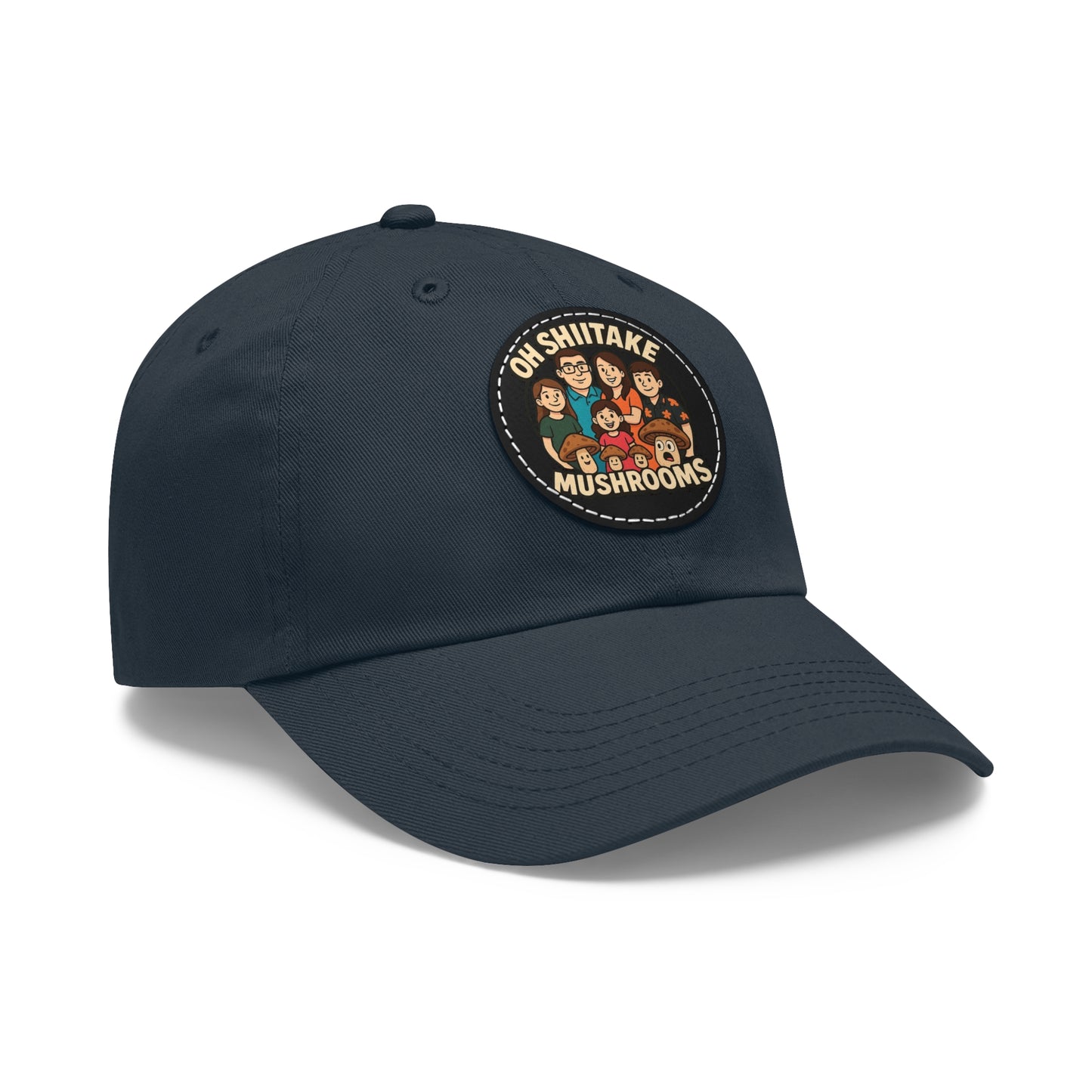 OhShiitakeMushrooms FAM! - Vibrant Dad Hat with Leather Patch