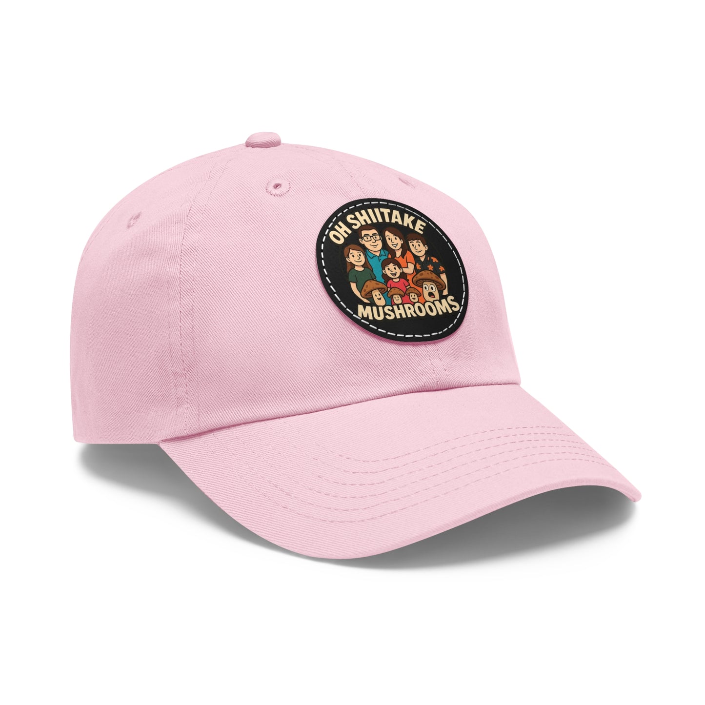 OhShiitakeMushrooms FAM! - Vibrant Dad Hat with Leather Patch