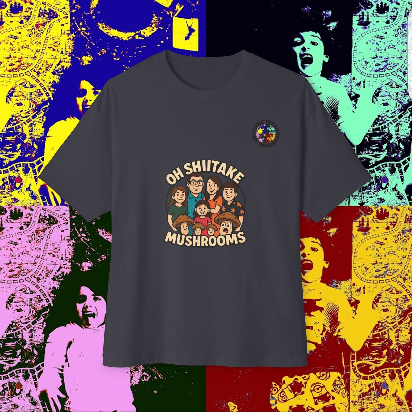 OhShiitakeMushrooms FAM! Unisex Oversized Boxy Tee