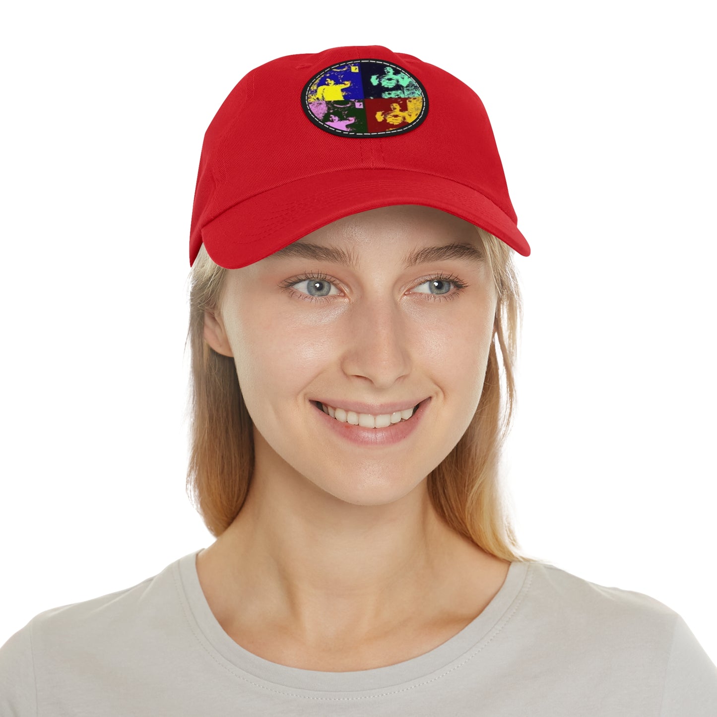 OhShiitakeMushrooms Logo - Vibrant Dad Hat with Leather Patch