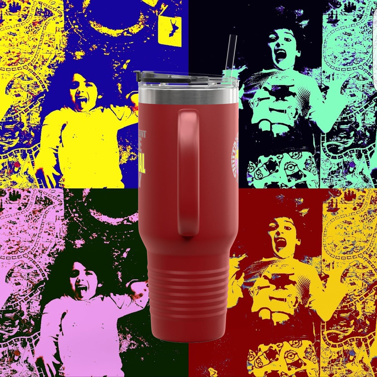 I JUST WANT ONE NORMAL DAY! -Vibrant Insulated Travel Mug for Daily Adventures, 40oz Beverage Tumbler