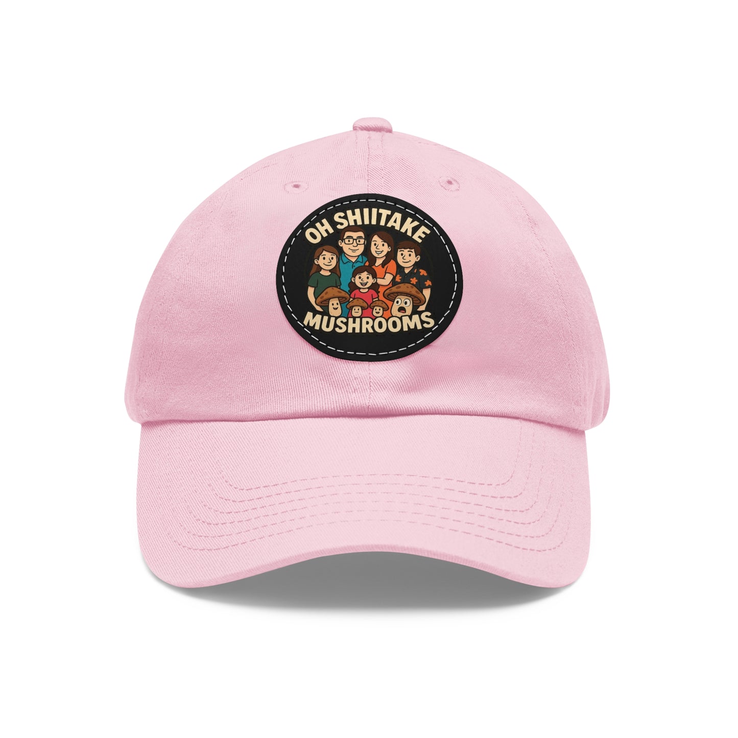 OhShiitakeMushrooms FAM! - Vibrant Dad Hat with Leather Patch