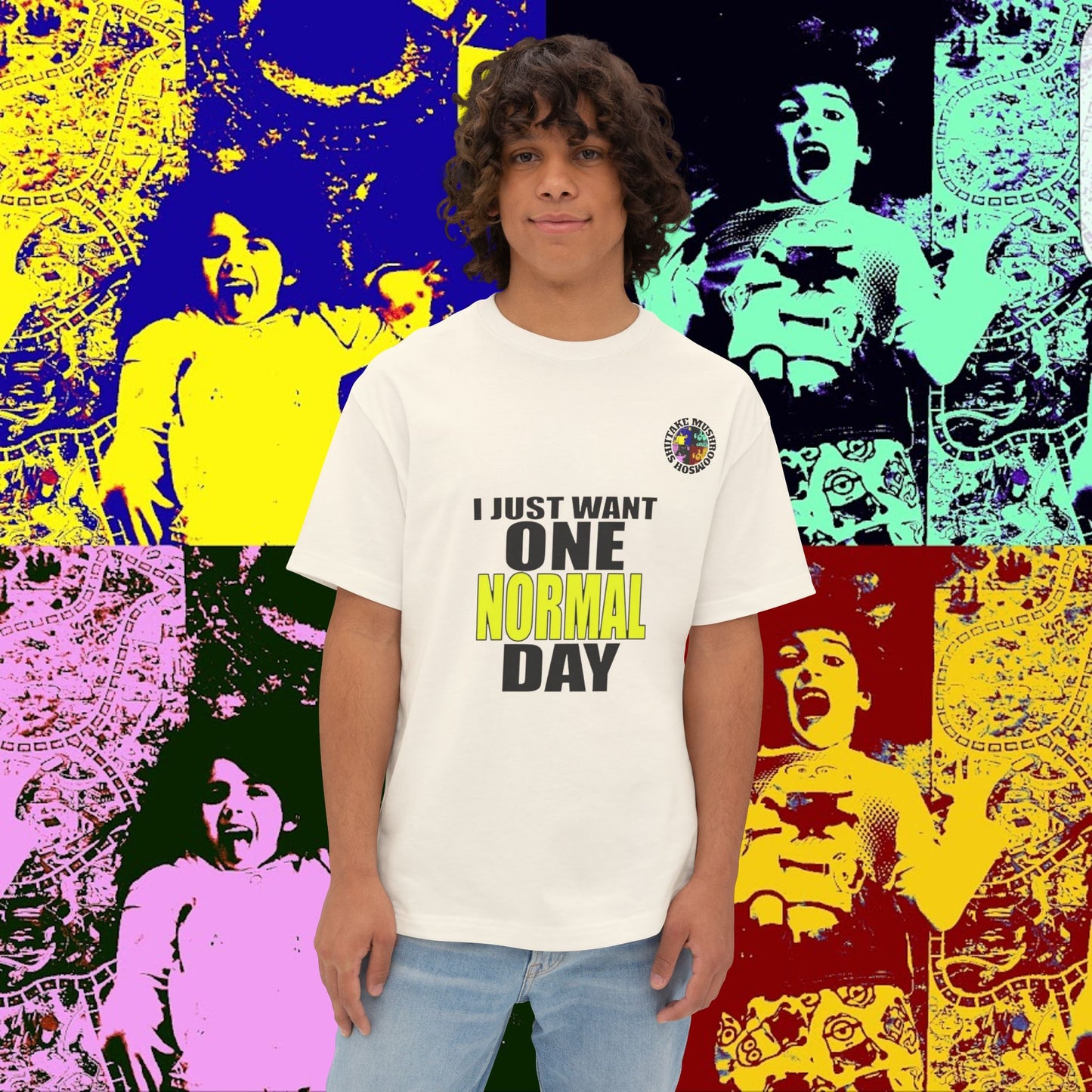 I JUST WANT ONE NORMAL DAY! Unisex Oversized Boxy Tee
