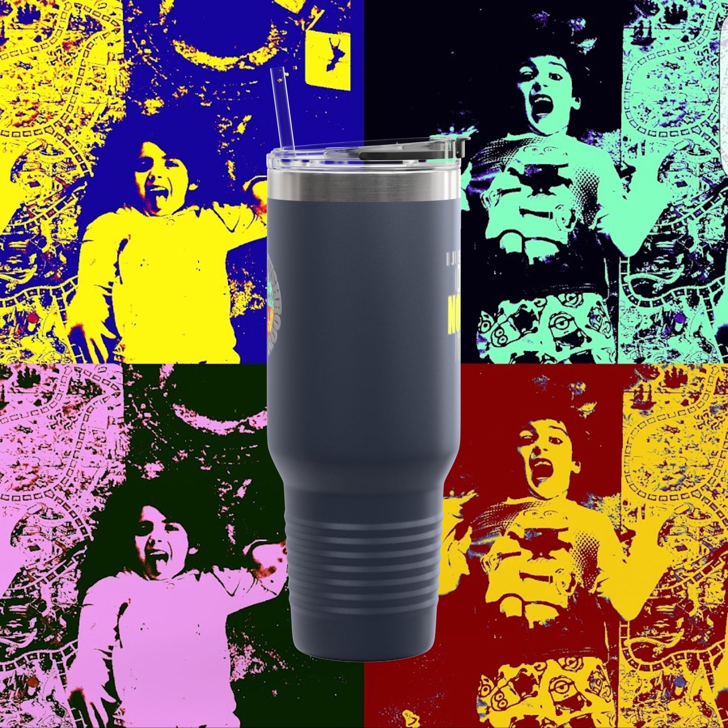 I JUST WANT ONE NORMAL DAY! -Vibrant Insulated Travel Mug for Daily Adventures, 40oz Beverage Tumbler