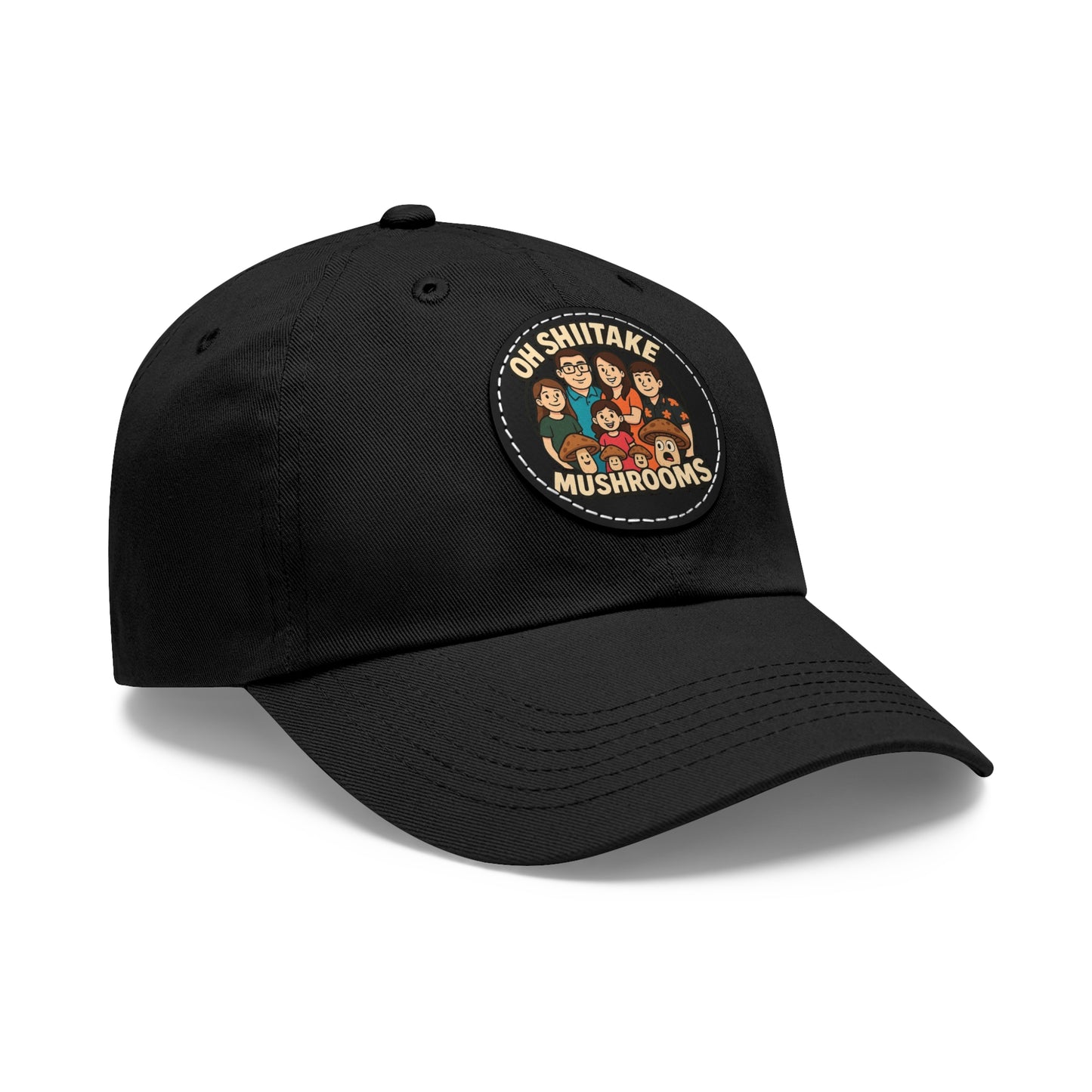 OhShiitakeMushrooms FAM! - Vibrant Dad Hat with Leather Patch